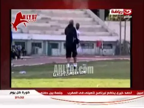 شيكابالا ضرب  حكم لقاء الزمالك 