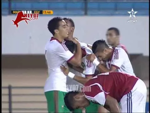 هدف منتخب المغرب الاوليمبي الاول في منتخب مصر وديا