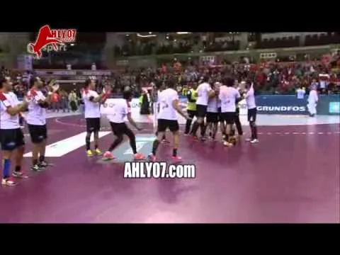 فرحة منتخب مصر لليد في كاس العالم بعد الفوز على التشيك 27 ـ 24
