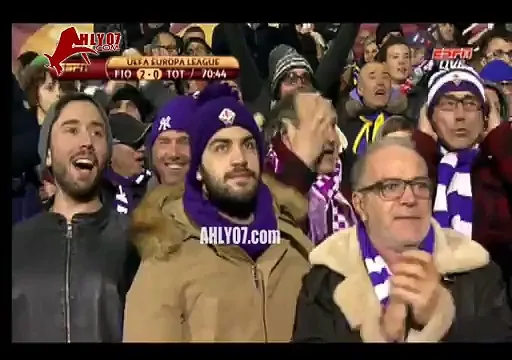 هدف محمد صلاح مع فيورنتينا في توتنهام بالدوري الاوروبي 26 فبراير 2015