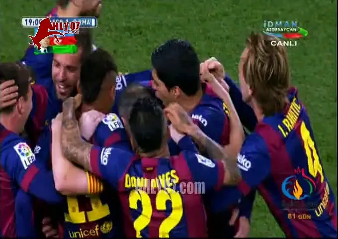 اهداف ريال مدريد 1 برشلونة 2 في الدوري الاسباني 22 مارس 2015