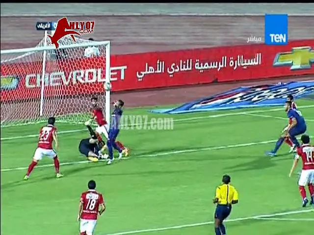 ذهابا الشوط الأول الأهلي والافريقي التونسي دور ال16 كونفيدرالية 2015