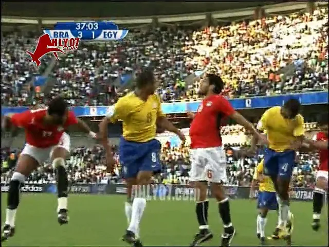 أهداف منتخب مصر 3 البرازيل 4 في القارات 2009 15 يونيو