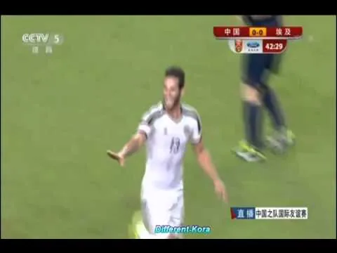 هدف منتخب مصر الأوليمبي الأول في الصين وديا في الصين 8 اكتوبر 2015