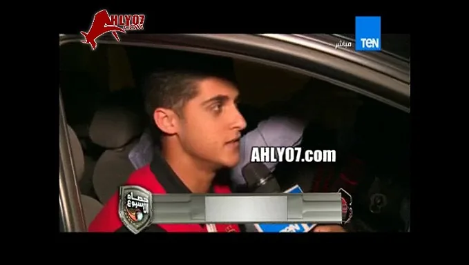 شاهد هروب أحمد الشيخ من مراسل قناة تن بالسيارة