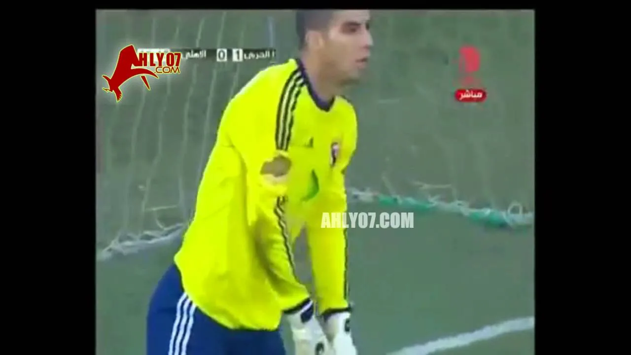 هدف الإنتاج الحربي الأول مقابل 0 الأهلي لحازم فتحي الأسبوع الثالث عشر للدوري 11 يناير 2012