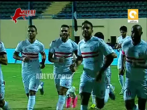 شاهد مسخرة سبب ازمة مباراة الزمالك لاعبو الشرطة بدأو اللعب اثناء الاحتفال