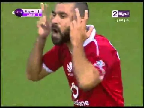 أهداف فوز الأهلي 3 سموحة 1 السعيد ومؤمن زكريا الدوري 26 ابريل 2016