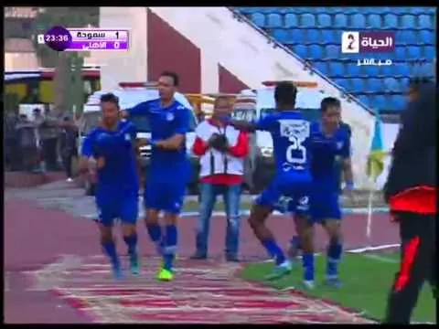 هدف سموحة الأول في الأهلي مقابل 0 اسلام محارب 26 ابريل 2016