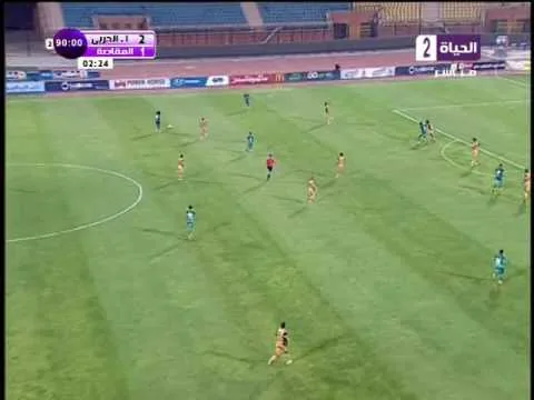 مسخرة اصابة كوميدية للاعب الانتاج الحربي في مباراة مصر المقاصة