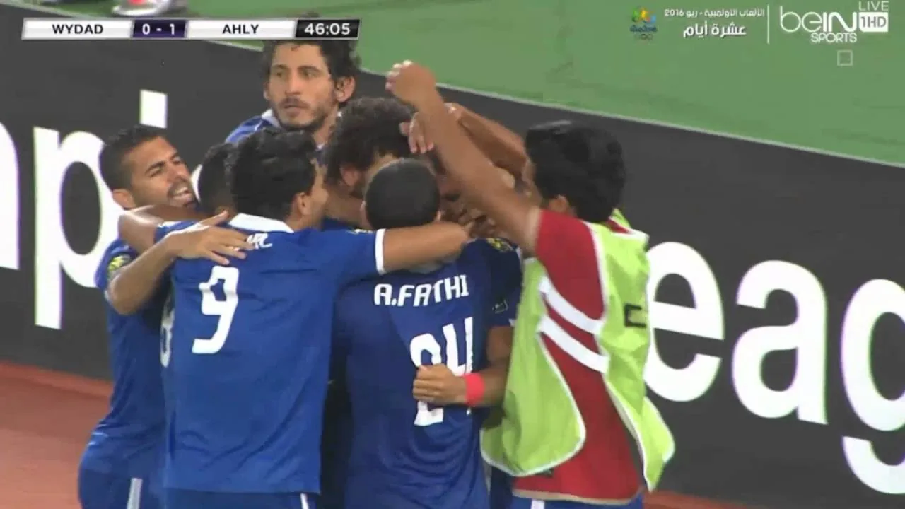هدف الاهلي الأول في الوداد المغربي مقابل 0 رامي ربيعه 27 يوليو 2016