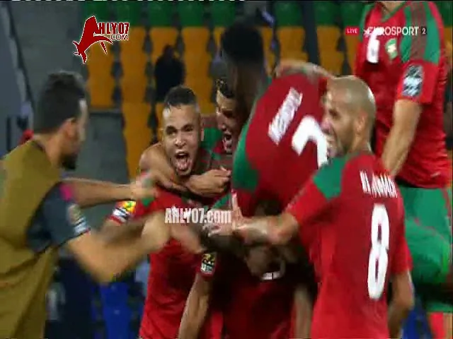 شاهد هدف عالمي للمغرب في شباك كوت دفوار فاجأت الحارس والجميع 1-0 امم افريقيا 2017