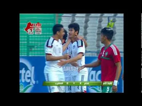 أهداف منتخب مصر للشباب 2 المغرب 0 أسامه جلال و ناصر ماهر وديا 17 يناير 2017