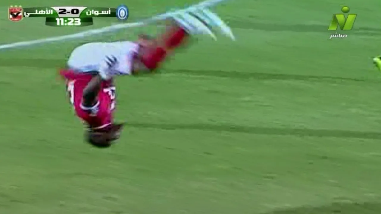 هدف الاهلي الثاني في أسوان مقابل 0 كوليبالي في الدوري 16 ابريل 2017