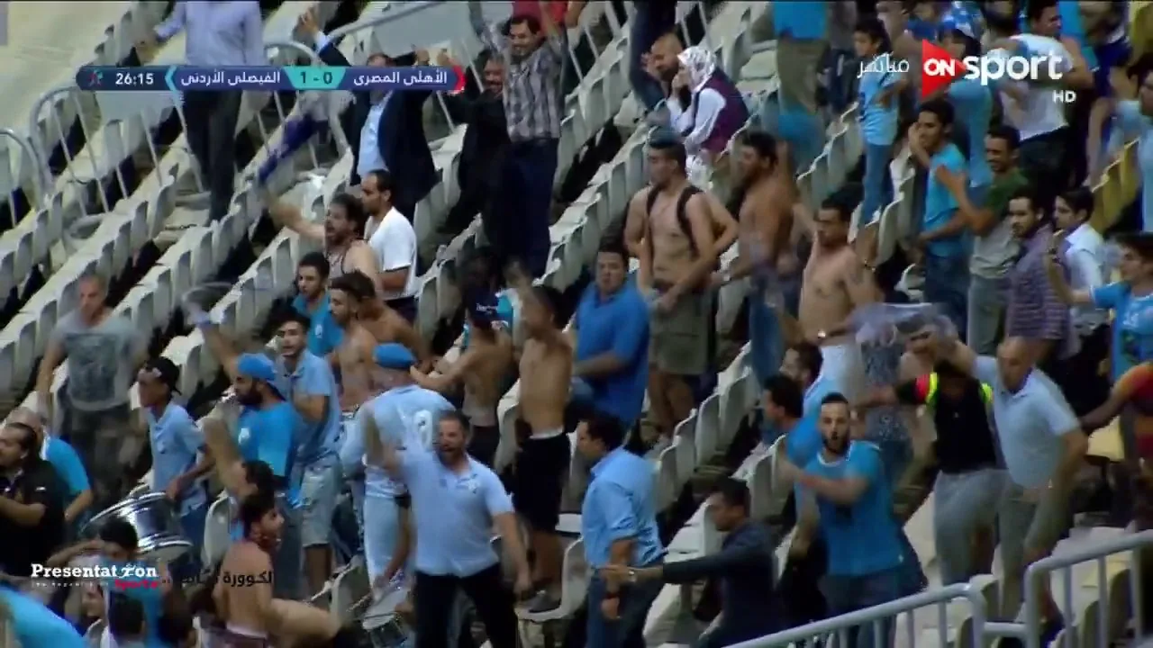 هدف الفيصلي الأول في الأهلي مقابل 0 قبل نهائي البطولة العربية