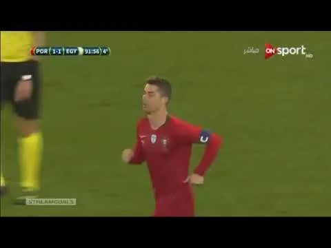 شاهد جميع اهداف مباراة مصر والبرتغال 1-2 في الوقت القاتل محمد صلاح يحرز ثم كرستيانو رونالدو لا ييأس