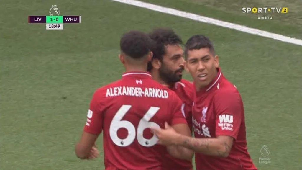 عاجل شاهد محمد صلاح يفتتح أول أهدافه في الدوري الانجليزي مع ليفربول والتقدم ضد ويستهام يونايتد في أول جولة موسم 2018 2019